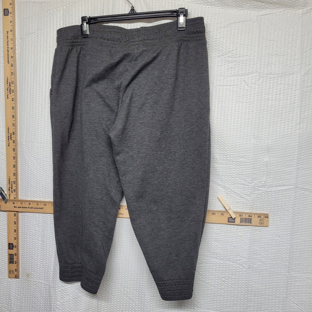 Under Armour Mens Charcoal Gray Heather Fleece Jogger Sweatpants Size LG